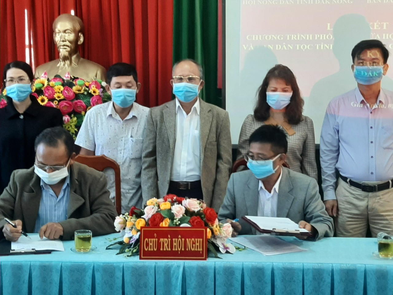 Chương trình phối hợp công tác giữa Ban Dân tộc  và Hội Nông dân tỉnh Đắk Nông giai đoạn 2021 - 2025